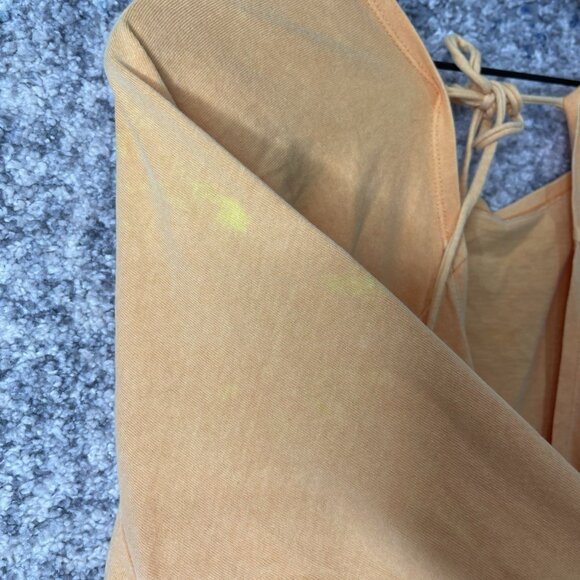 FP Beach Free People Jenny Mini Dress Orange Melo Pearl Size Medium - Picture 7 of 10